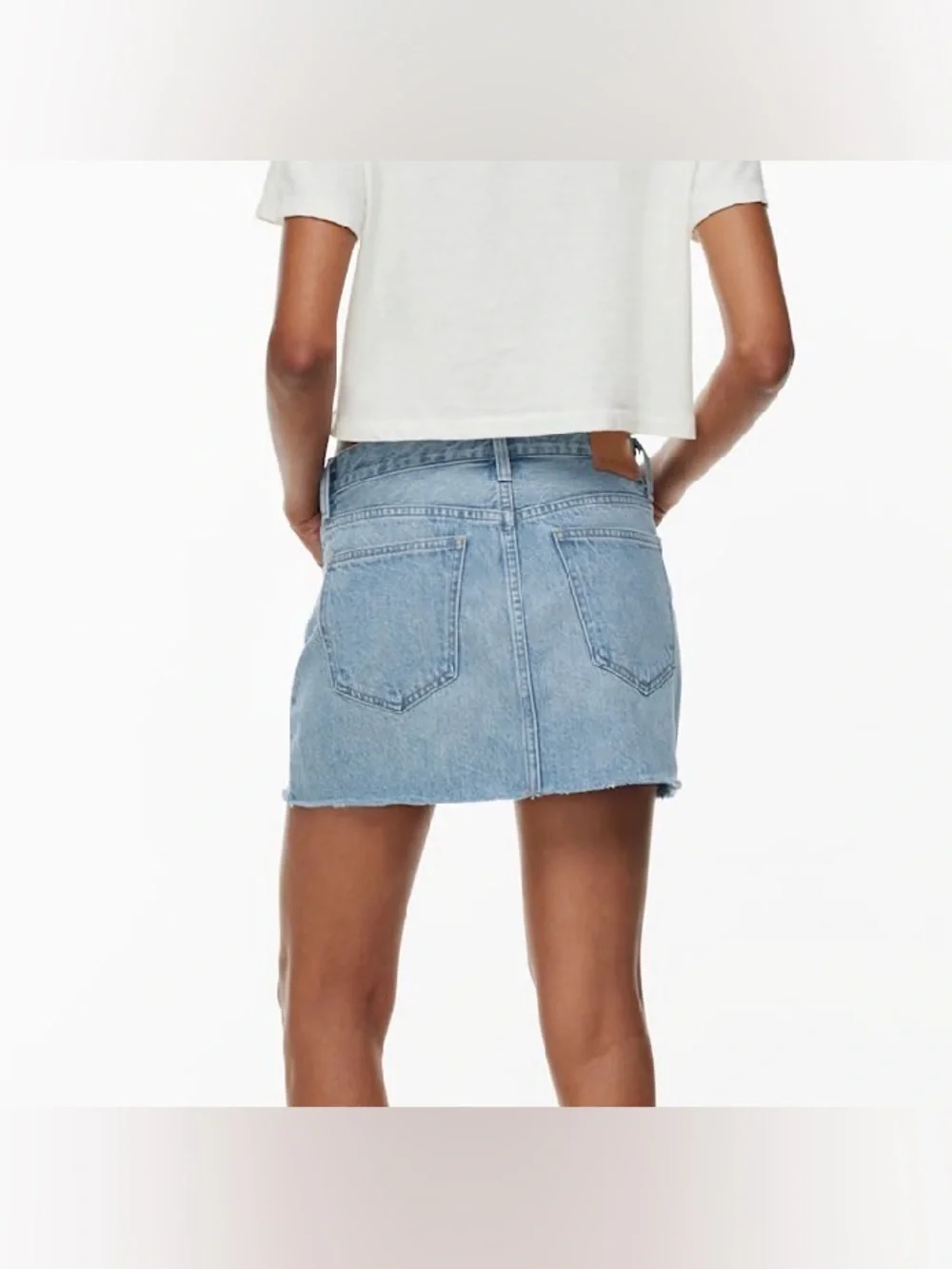 Aritzia Denim Forum The Tori Mini Denim Skirt size 25